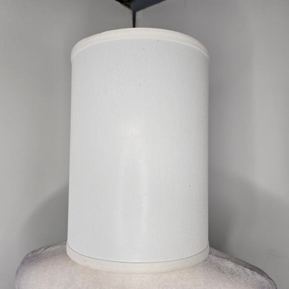 Fenchel shades EUC cylinder drum lamp shade 8 inch diameter 11 inches tall white - Picture 1 of 13